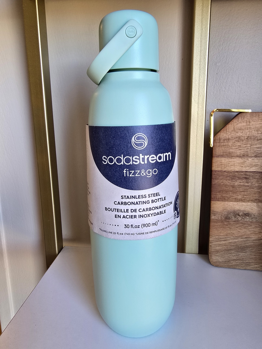 SodaStream fizz&go Stainless Steel Carbonating Bottle - Mint